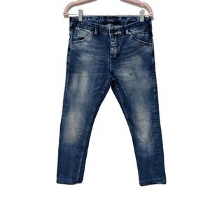 Scotch & Soda Five Pocket Whisker Detail Amsterdam Blauw Phaidon Jeans Size 28